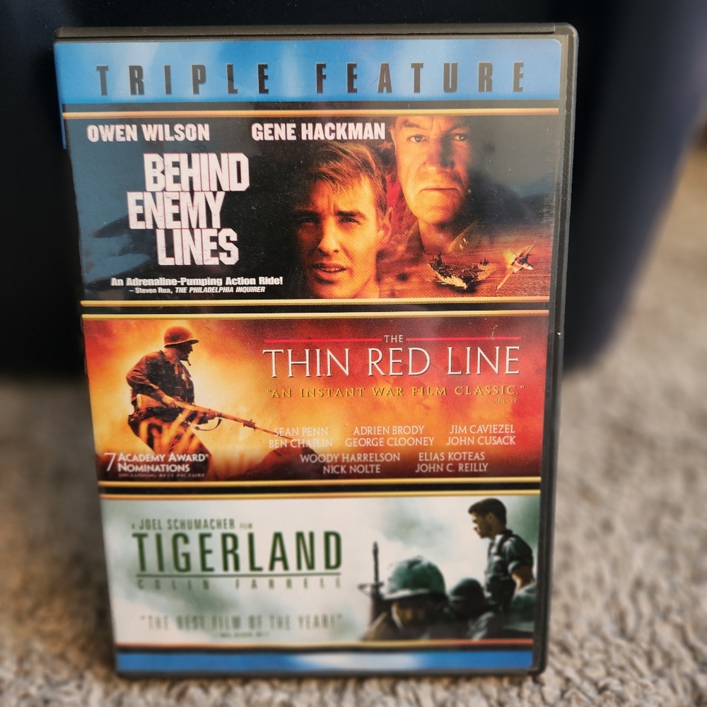 Behind Enemy Lines-Thin Red Line-Tigerland-- Triple Feauture-DVD